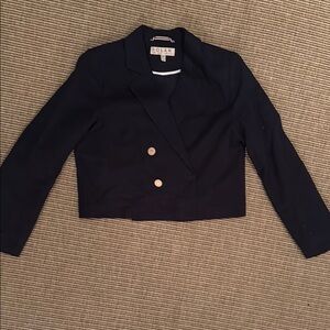 Dolan Women's Navy Cropped Blazer